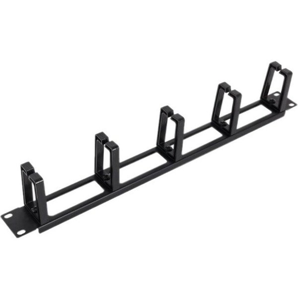 Rack Solutions Horizontal Cable Manager - 1U, Plastic, Black Horizontal Cable 180-4959